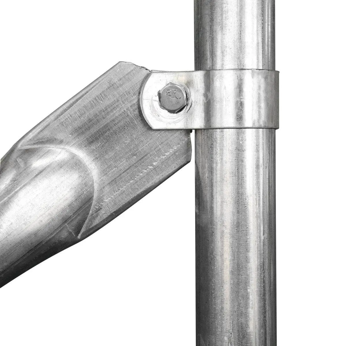 12' x 20' Car Shelter w/Rounded Roof & Heavy-Duty 11 OZ PE Fabric Cover, Galvanized Steel Frame, Fabric front roll-up door, TMG-ST1220R - Image 9