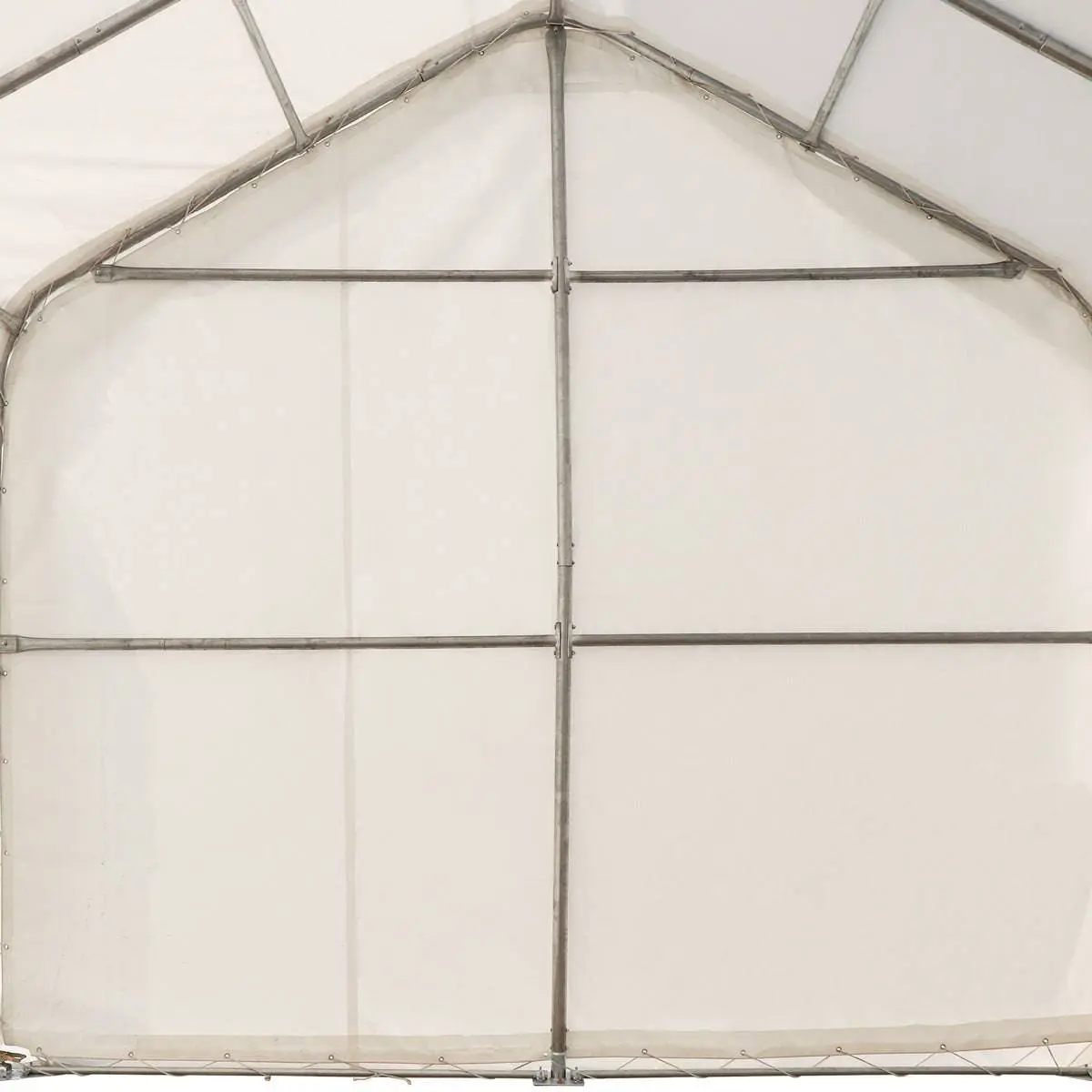 15' x 35' RV Carport Motorhome Storage Shelter, 17 oz PVC Fabric Cover, Front Roll-Up Door, Enclosed Rear Wall, 3-Layer Galvanized Steel Frame, 10' Straight Sidewalls, TMG-ST1535 - Image 11