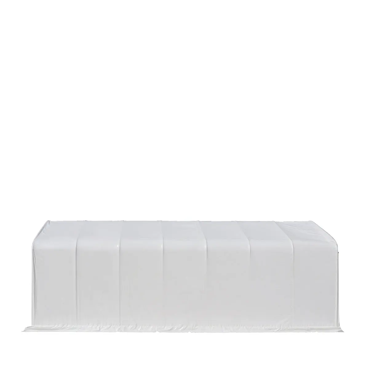 15' x 35' RV Carport Motorhome Storage Shelter, 17 oz PVC Fabric Cover, Front Roll-Up Door, Enclosed Rear Wall, 3-Layer Galvanized Steel Frame, 10' Straight Sidewalls, TMG-ST1535 - Image 7