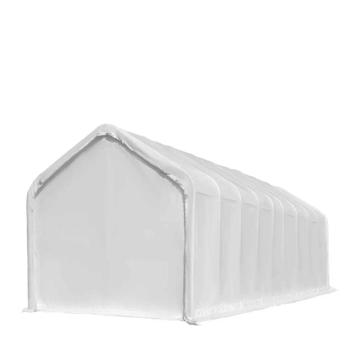 18' x 45' RV Carport Motorhome Storage Shelter, 17 oz PVC Fabric Cover, Front Roll-Up Door, Enclosed Rear Wall, 3-Layer Galvanized Steel Frame, 13' Straight Sidewalls, TMG-ST1845 - Image 8