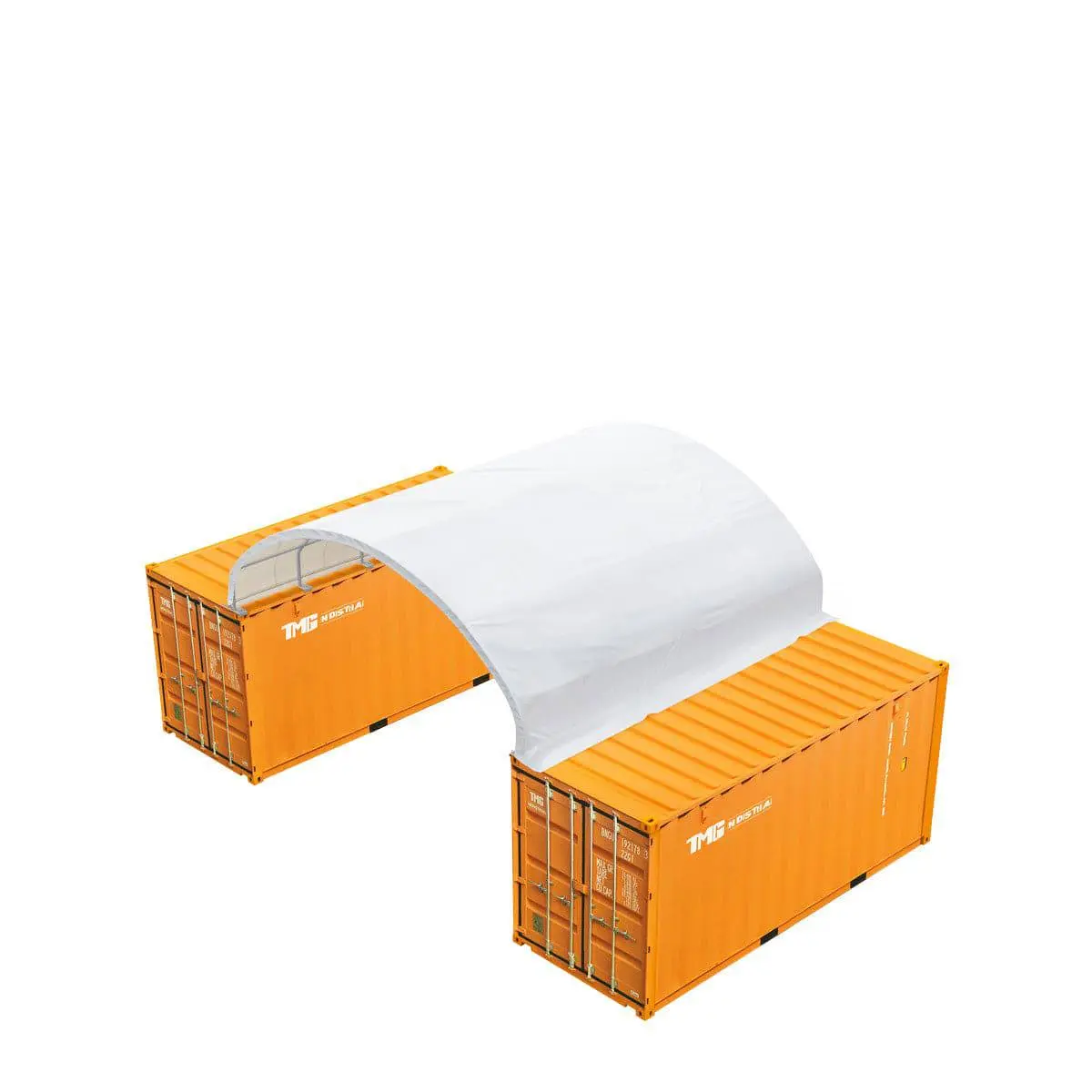 20' x 20' PE Fabric Container Shelter, Fire Retardant, Water Resistant, UV Protected, TMG-ST2021CE(Previously ST2020C) - Image 11