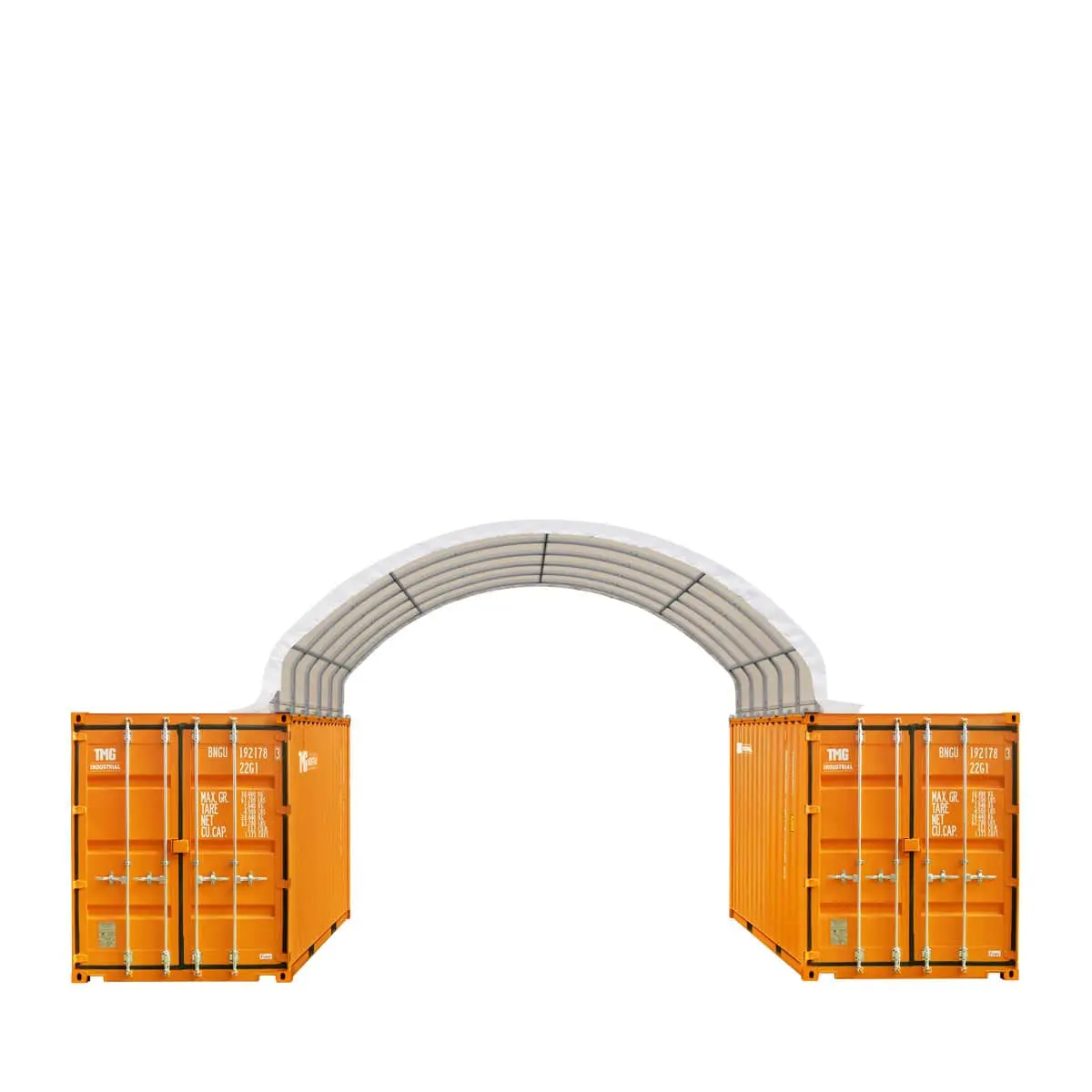 20' x 20' PE Fabric Container Shelter, Fire Retardant, Water Resistant, UV Protected, TMG-ST2021CE(Previously ST2020C) - Image 3