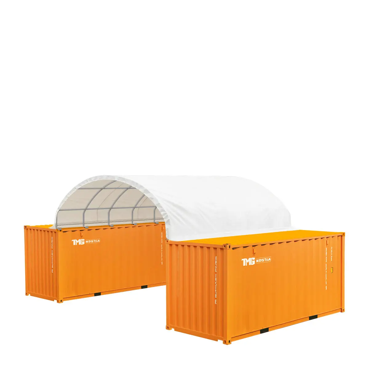 20' x 20' PE Fabric Container Shelter, Fire Retardant, Water Resistant, UV Protected, TMG-ST2021CE(Previously ST2020C) - Image 9