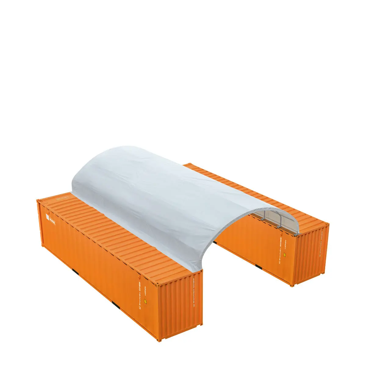 20' x 40' PVC Fabric Container Shelter, Fire Retardant, Water Resistant, UV Protected, TMG-ST2041CV(Previously ST2040C) - Image 10