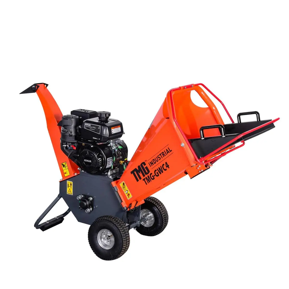 4" Wood Chipper with 7 HP Kohler Gas Engine, 6'' Reversible Blades, Dual Belt Drive TMG-GWC4 - Image 7