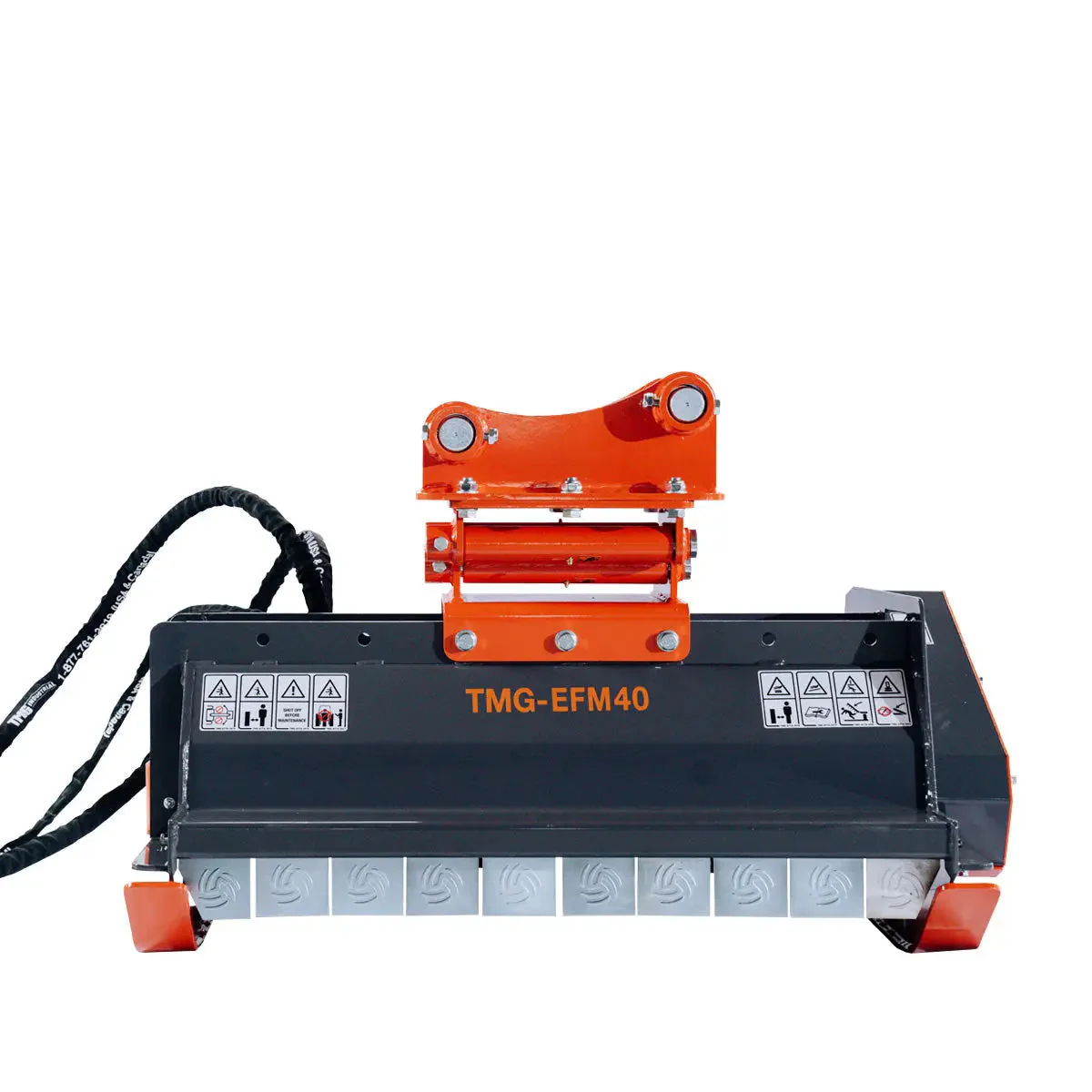 40" Excavator Brush Flail Mower, 6 to 8-ton Carrier, 16-21 GPM, TMG-EFM40 - Image 10