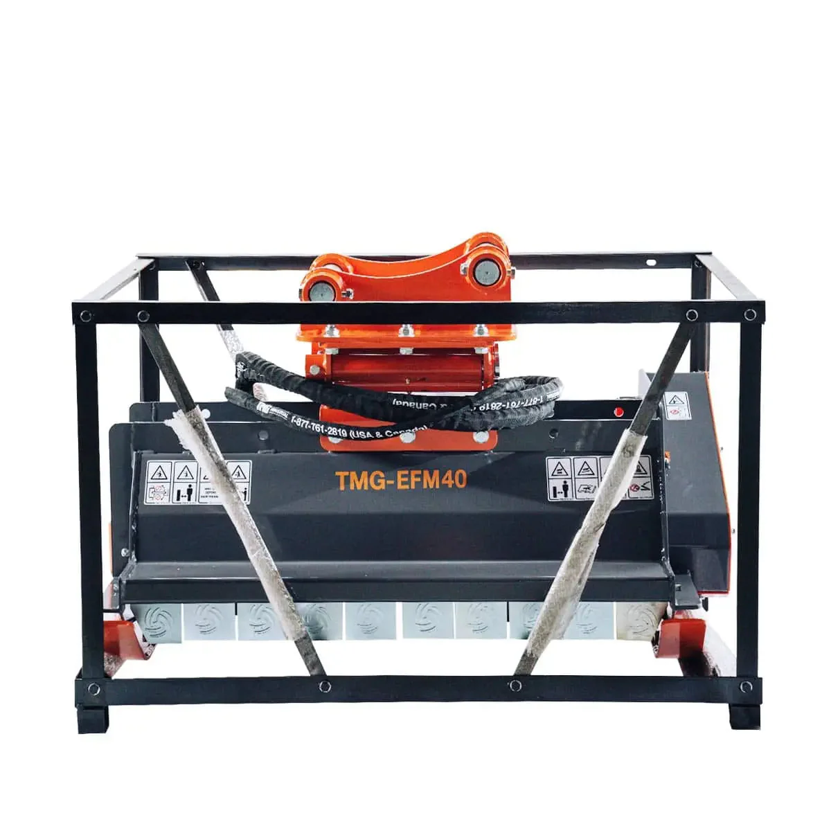 40" Excavator Brush Flail Mower, 6 to 8-ton Carrier, 16-21 GPM, TMG-EFM40 - Image 13