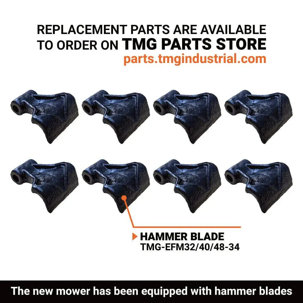 40" Excavator Brush Flail Mower, 6 to 8-ton Carrier, 16-21 GPM, TMG-EFM40 - Image 4