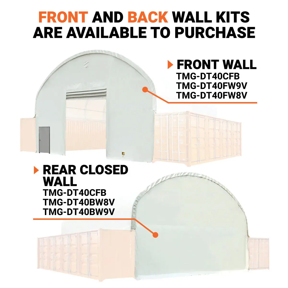 40' x 40' Dual Truss Container Shelter with Heavy Duty 21 oz PVC Cover, TMG-DT4041C (Previously DT4040C) - Image 3