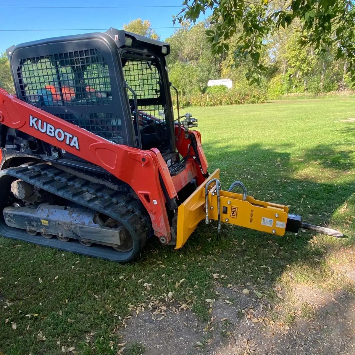 Hydraulic Breaker, 30-70 HP Skid Steer Universal Mount, 2" Moil Point Chisel TMG-HB53S - Image 4