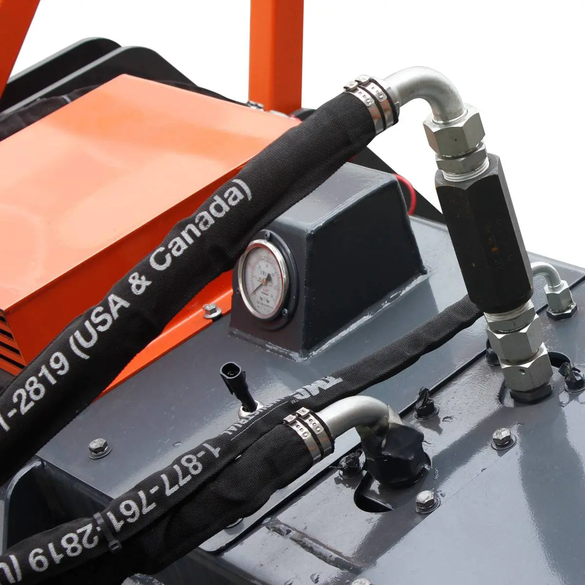 60" Skid Steer Forestry Drum Mulcher, Forged Alloy Teeth, Cooling System w/Radiator, 75 HP Skid Steers, TMG-SFM60 - Image 11