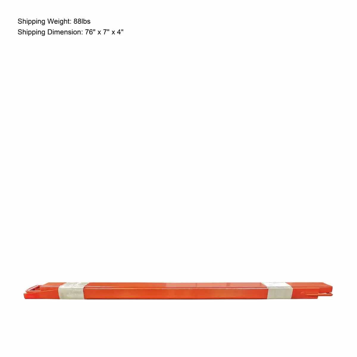 TMG-FE72 72" Forklift Extensions, 1500-LB Capacity, Heel Restraint, 6" Wide, 2.5" Thick - Image 10