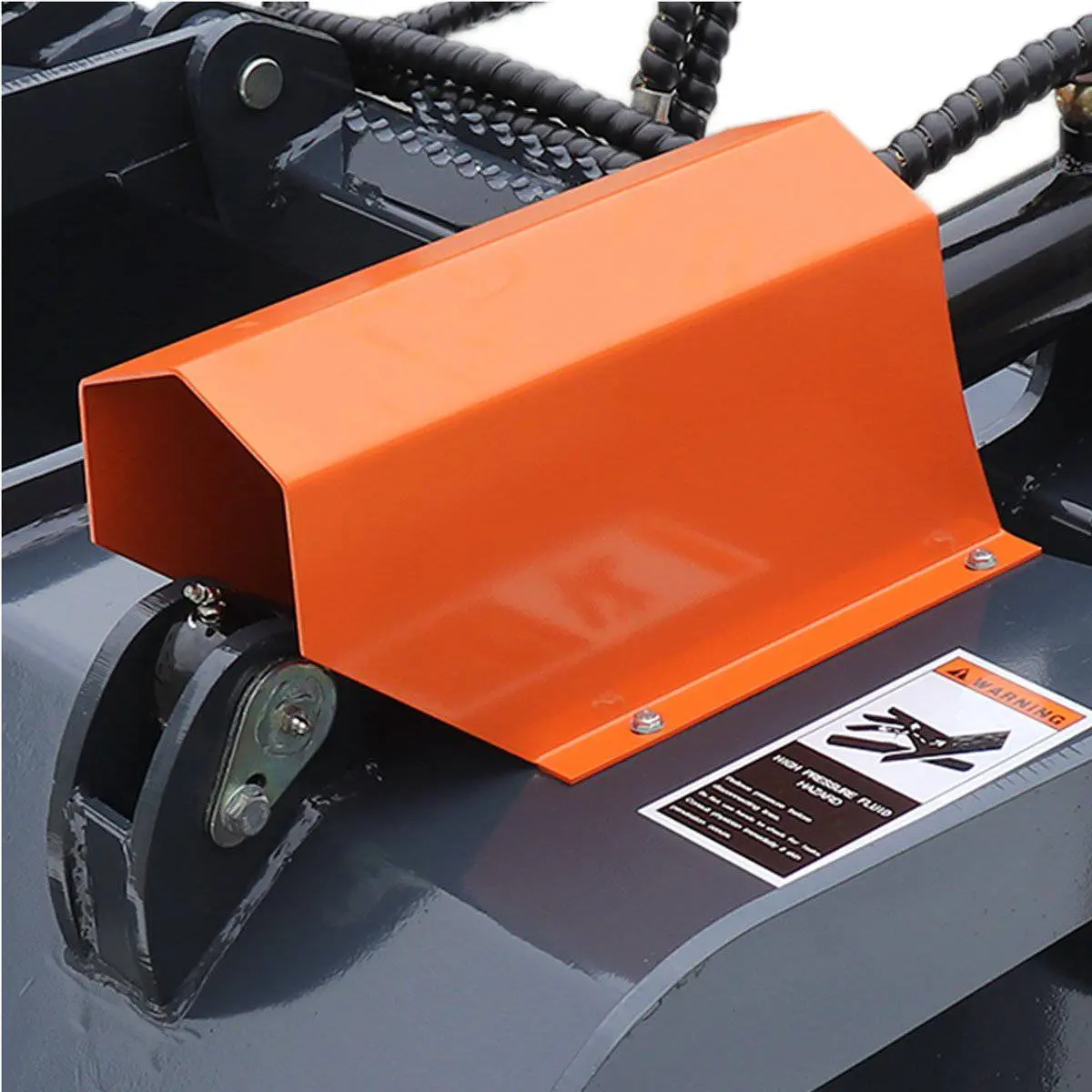 72" Skid Steer Solid Bottom Grapple Bucket, 35" Grab Opening, Dual Cylinder Arms, 3000-lb Capacity, 30-70 HP, TMG-GB72 - Image 10