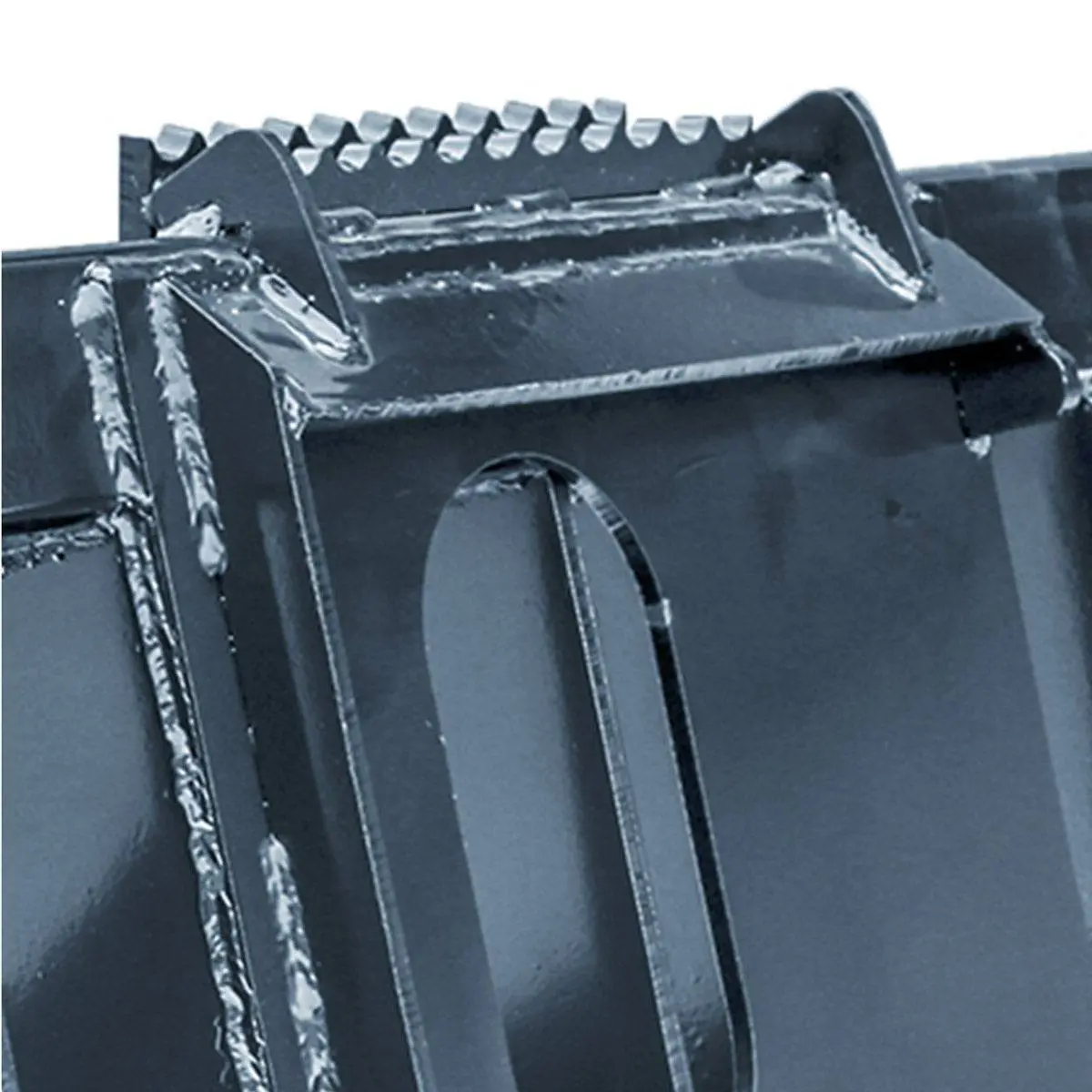 72" Skid Steer Rock Skeleton Bucket Attachment, Solid Steel, Universal Mount, 4" Tine Spacing, 45-70 HP, TMG-SB72 - Image 10