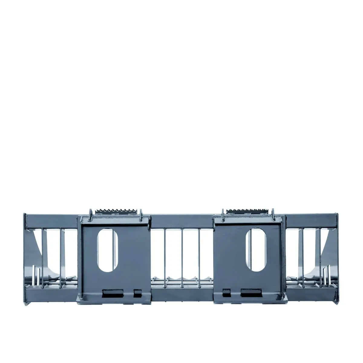 72" Skid Steer Rock Skeleton Bucket Attachment, Solid Steel, Universal Mount, 4" Tine Spacing, 45-70 HP, TMG-SB72 - Image 4