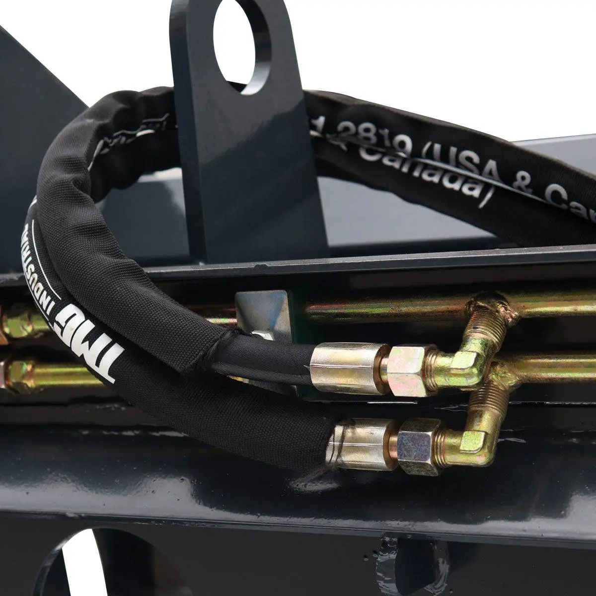 72" Skid Steer Root Rake Grapple Attachment, Universal Mount, 53" Jaw Opening, 9" Tine Spacing, 3000 lb Weight Capacity, TMG-RG72 - Image 20