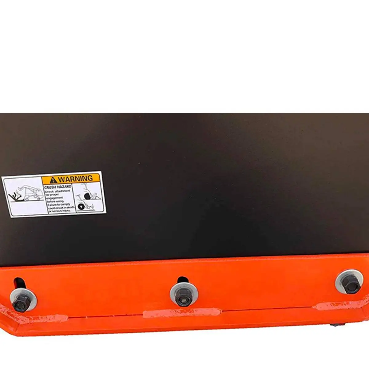 7' Skid Steer Snow Pusher w/Steel Cutting Edge, Pivoting Wear Shoes, Side Braces, 40-70 HP, TMG-SP07 - Image 8