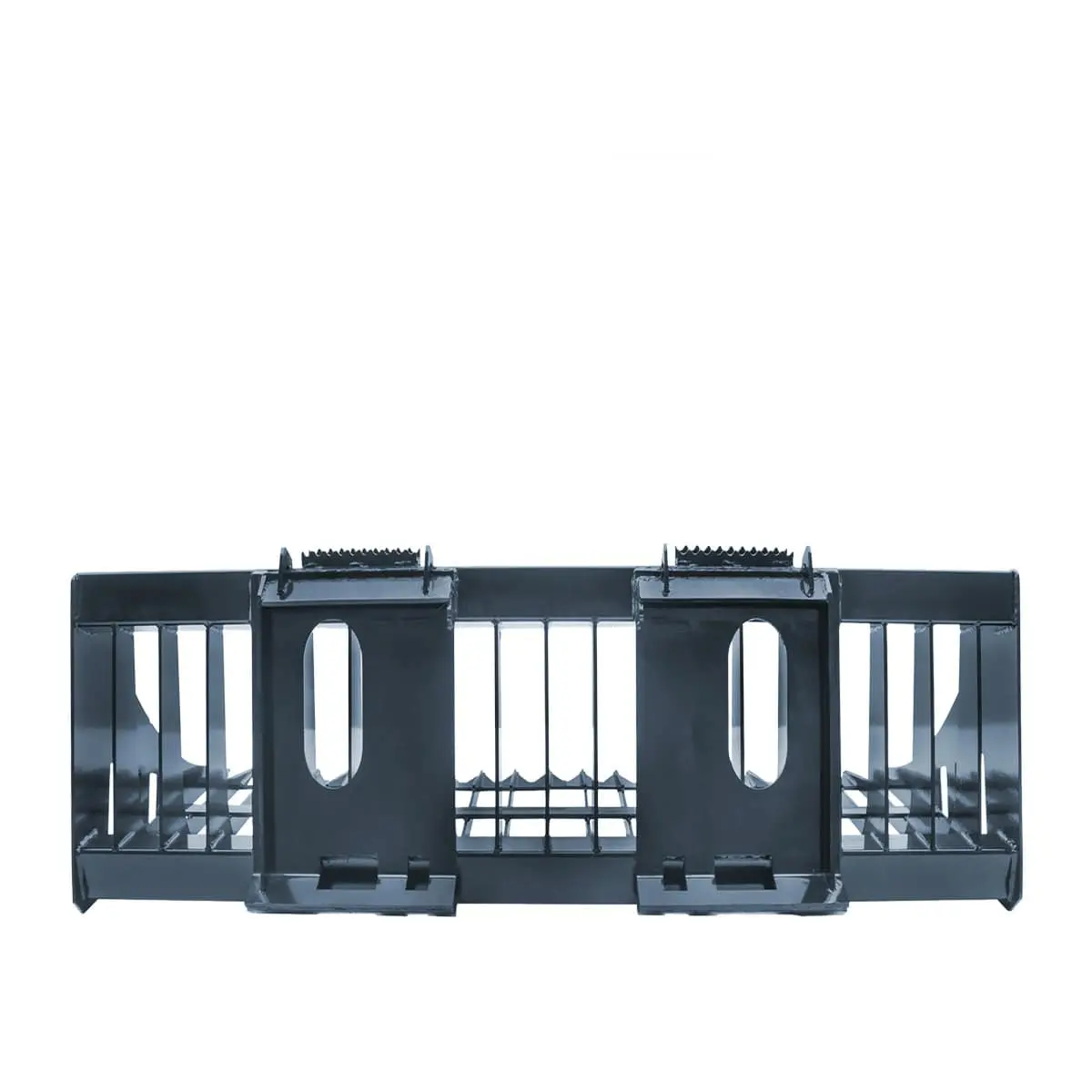 84" Skid Steer Rock Skeleton Bucket Attachment, Solid Steel, Universal Mount, 4" Tine Spacing, 45-70 HP, TMG-SB84 - Image 4