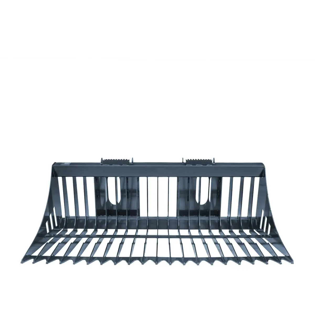 84" Skid Steer Rock Skeleton Bucket Attachment, Solid Steel, Universal Mount, 4" Tine Spacing, 45-70 HP, TMG-SB84 - Image 8