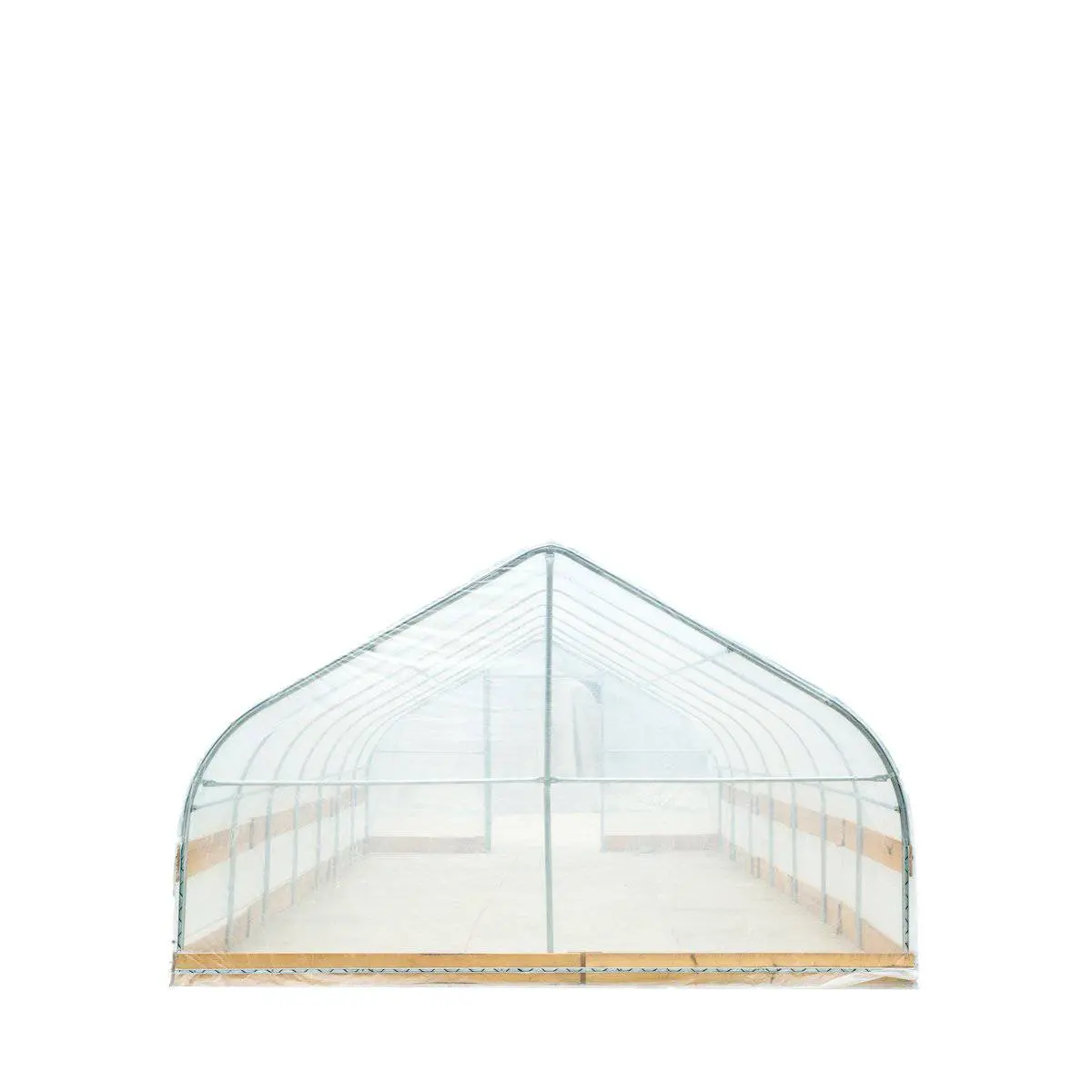12' x 30' Tunnel Greenhouse Grow Tent w/6 Mil Clear EVA Plastic Film, Cold Frame, Hand Crank Roll-Up Sides, Peak Ceiling Roof, TMG-GH1230 - Image 5