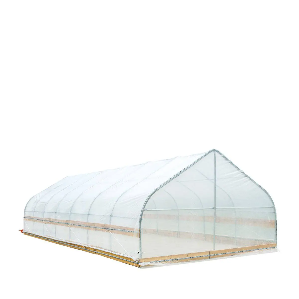 12' x 30' Tunnel Greenhouse Grow Tent w/6 Mil Clear EVA Plastic Film, Cold Frame, Hand Crank Roll-Up Sides, Peak Ceiling Roof, TMG-GH1230 - Image 8