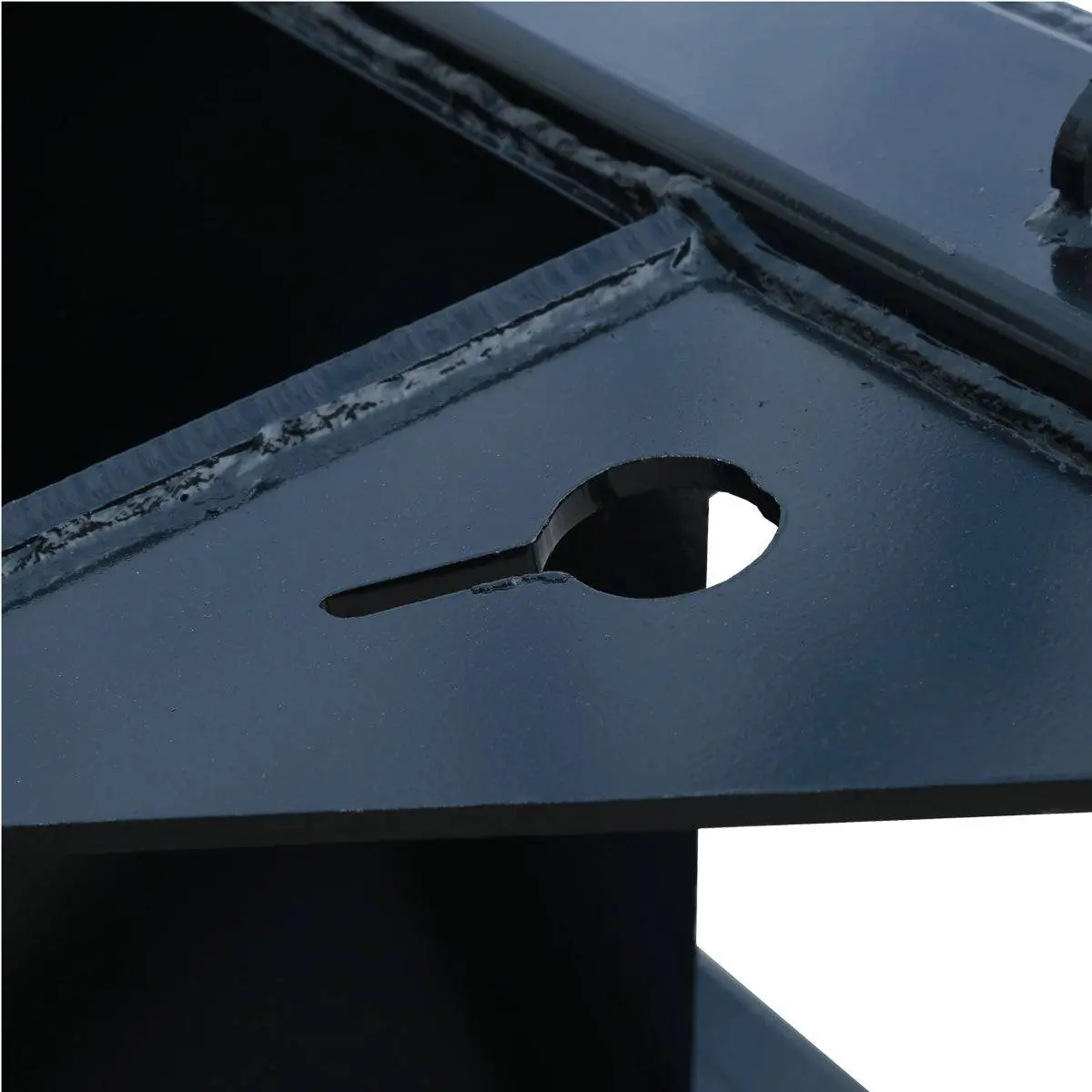 50" Skid Steer Stump Bucket Wrecker w/Universal Quick Attach Mount, Bolt-On Cutting Teeth, Curved Bottom, Reverse Curled Ripper Teeth, TMG-SB50 - Image 10