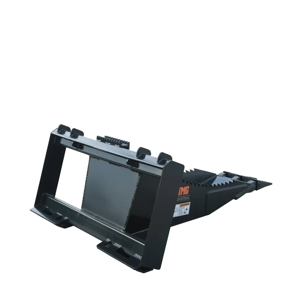 50" Skid Steer Stump Bucket Wrecker w/Universal Quick Attach Mount, Bolt-On Cutting Teeth, Curved Bottom, Reverse Curled Ripper Teeth, TMG-SB50 - Image 3