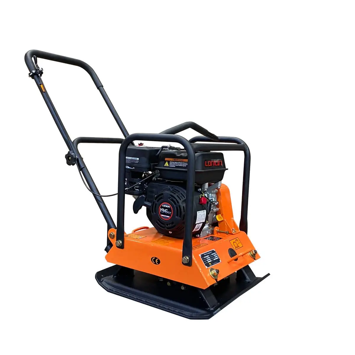 Vibratory Plate Compactor, 3400 lb Compact Capacity, 6.5 HP Loncin Engine, TMG-PC90 - Image 3