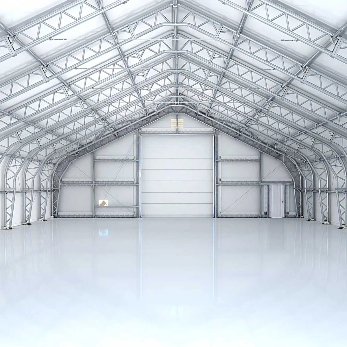 50' x 100' Dual Truss Storage Shelter with Heavy Duty 32 oz PVC Cover & Drive Through Doors, TMG-DT50100-PRO - Image 12