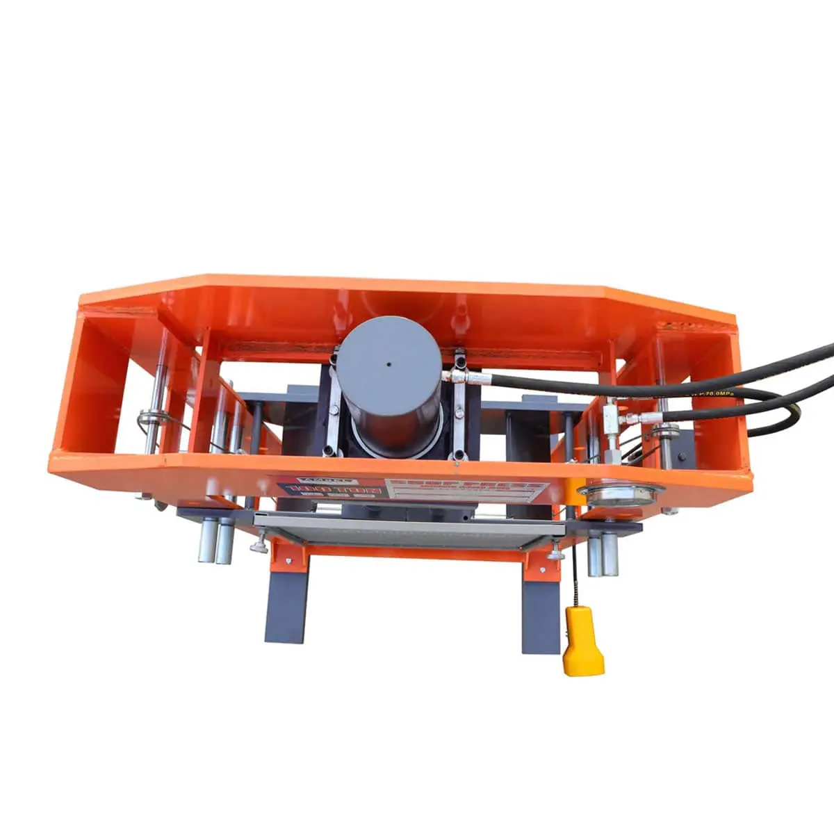 100 Ton Capacity Hydraulic Shop Press, Heavy Duty Pressing, Protective Grid Guard, Fully Welded H-Frame, Air & Manual Dual Operation, TMG-SP100 - Image 4