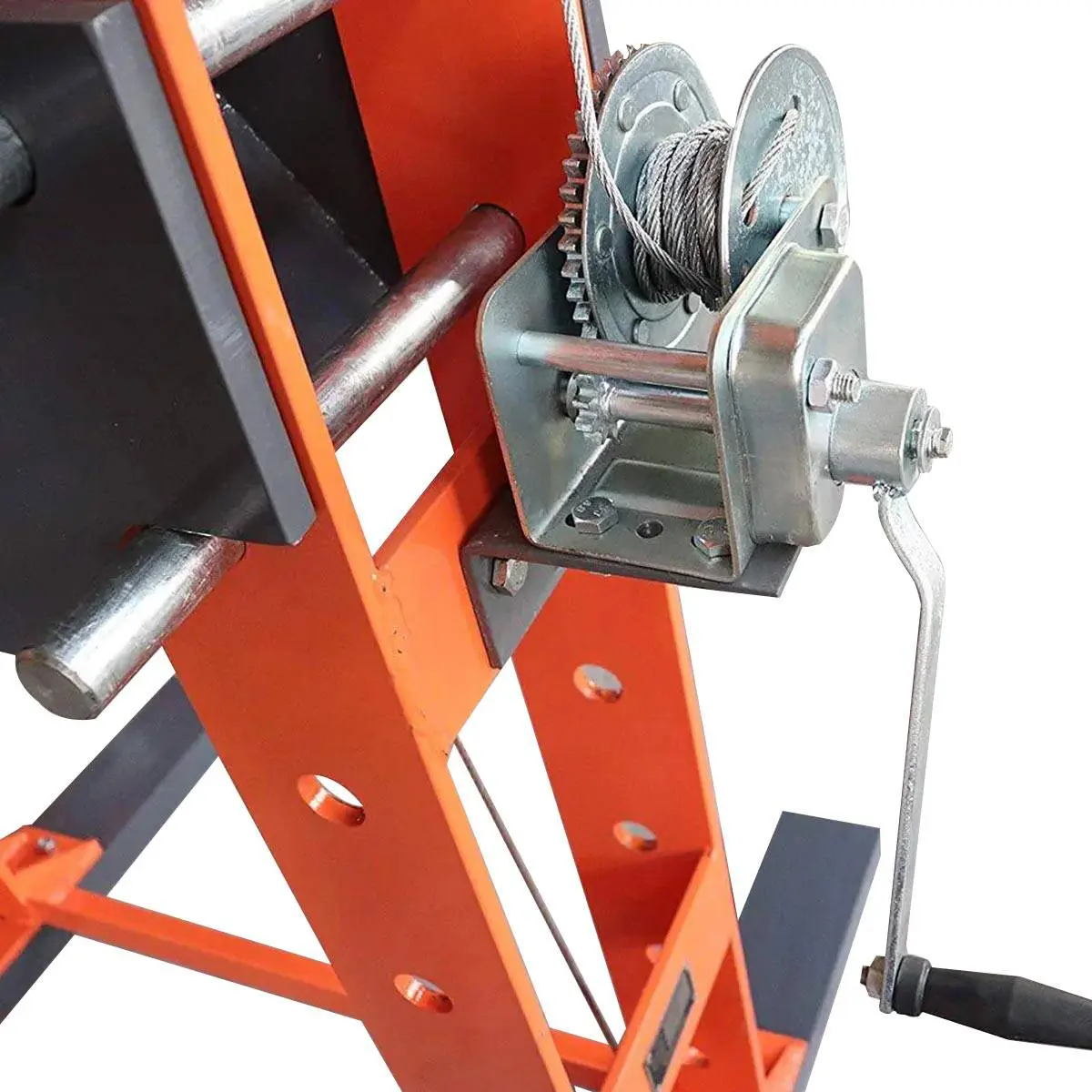 75 Ton Capacity Hydraulic Shop Press, Heavy Duty Pressing, Fully Welded H-Frame, Air & Manual Dual Operation, TMG-SP75 - Image 7