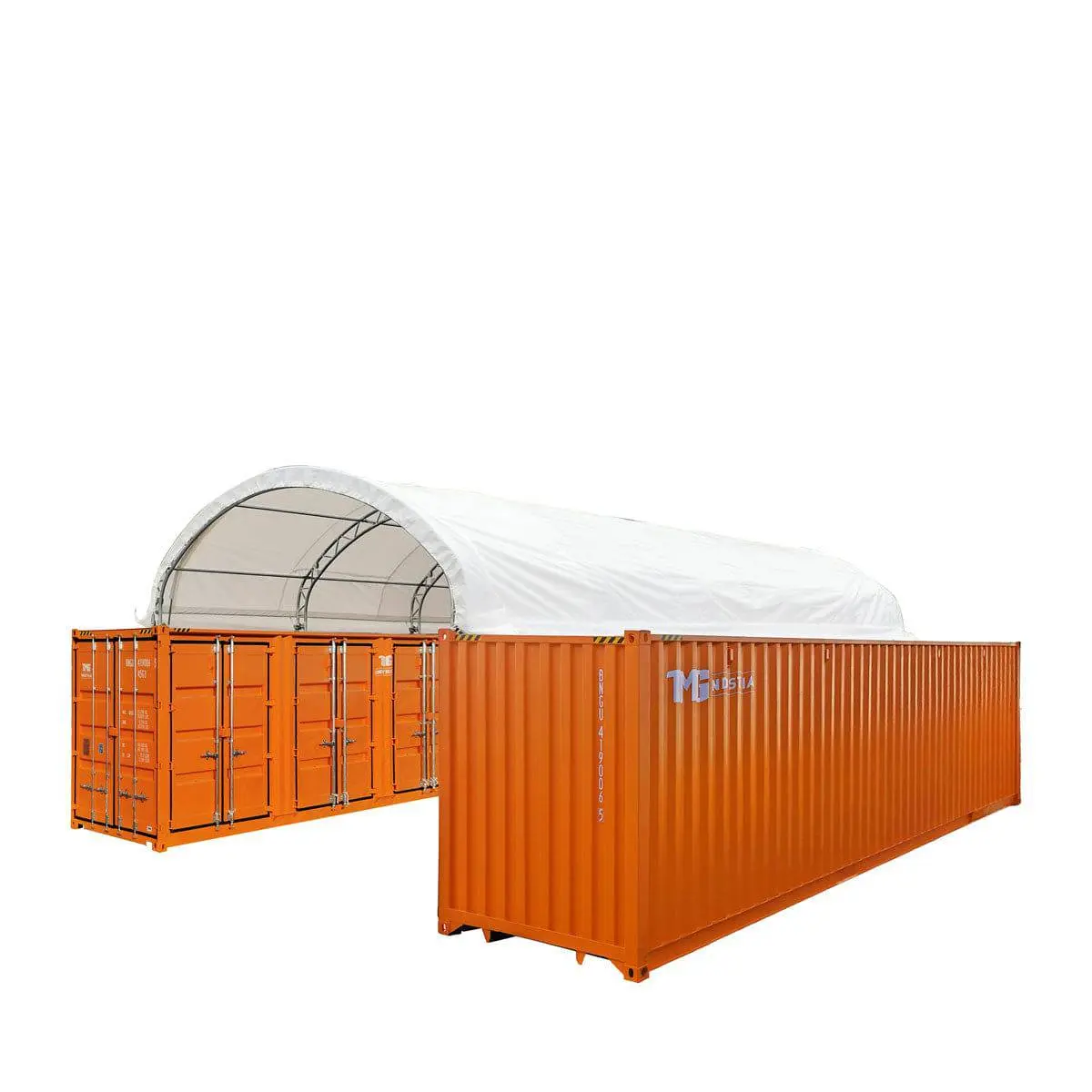 Pro Series 20' x 40' Dual Truss Container Shelter with Heavy Duty 17 oz PVC Cover, TMG-DT2041CV (Previously DT2040CV)