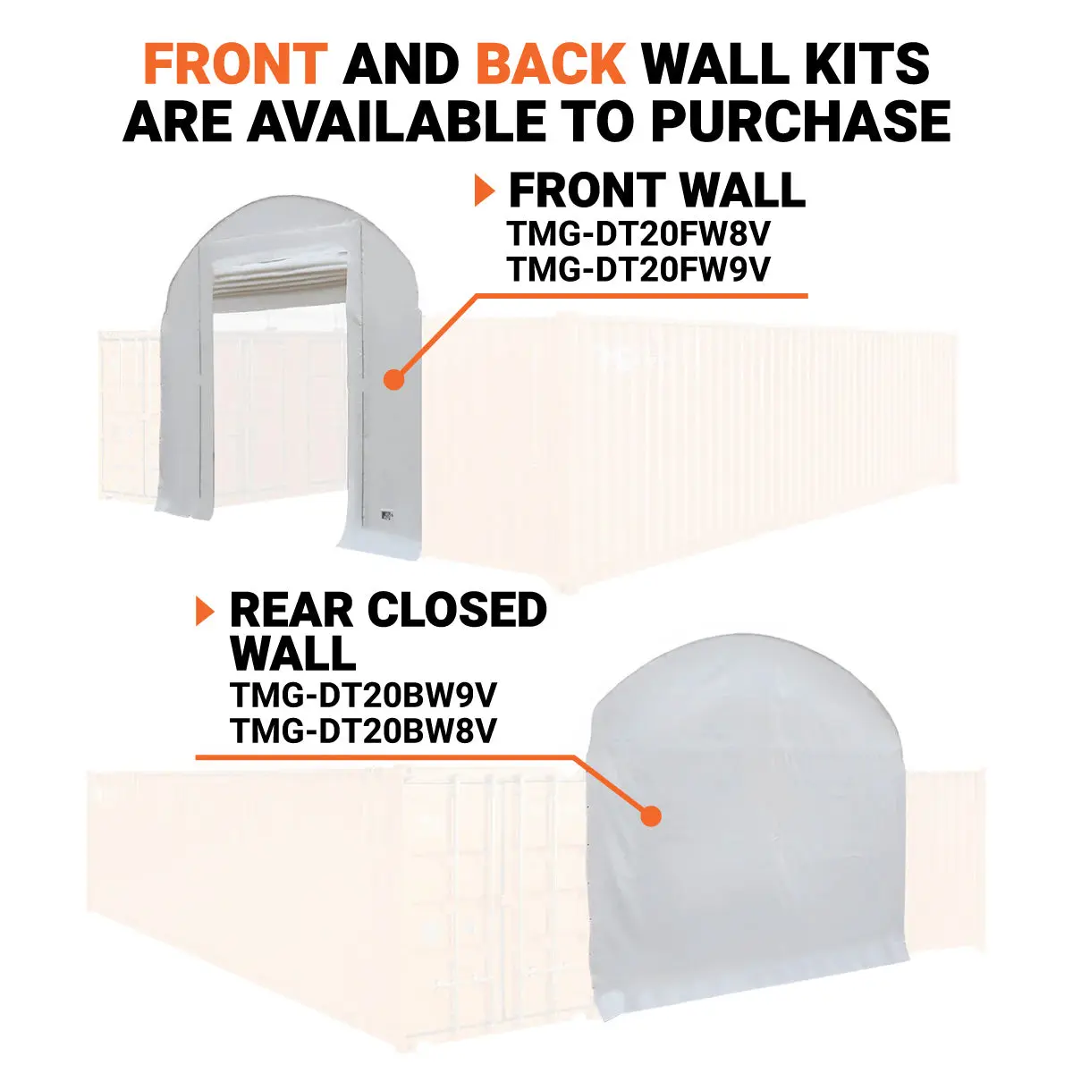 Pro Series 20' x 40' Dual Truss Container Shelter with Heavy Duty 17 oz PVC Cover, TMG-DT2041CV (Previously DT2040CV) - Image 3
