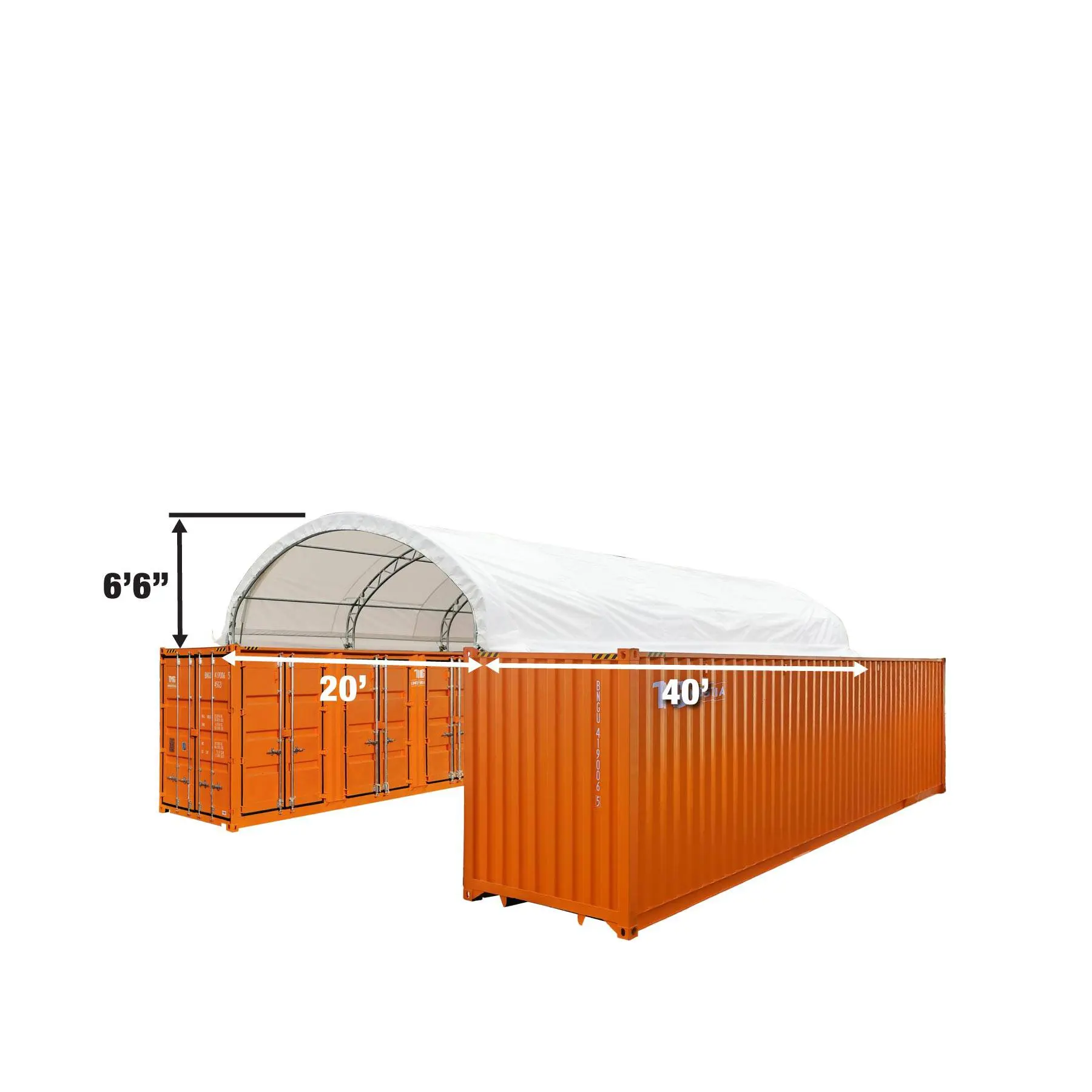 Pro Series 20' x 40' Dual Truss Container Shelter with Heavy Duty 17 oz PVC Cover, TMG-DT2041CV (Previously DT2040CV) - Image 4