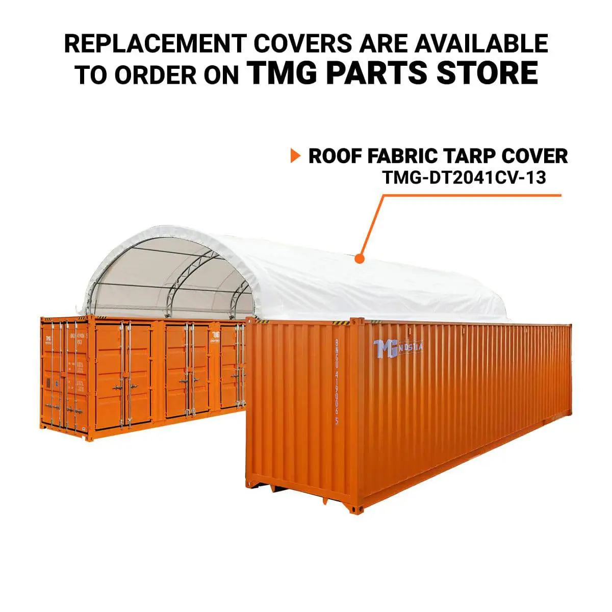 Pro Series 20' x 40' Dual Truss Container Shelter with Heavy Duty 17 oz PVC Cover, TMG-DT2041CV (Previously DT2040CV) - Image 5