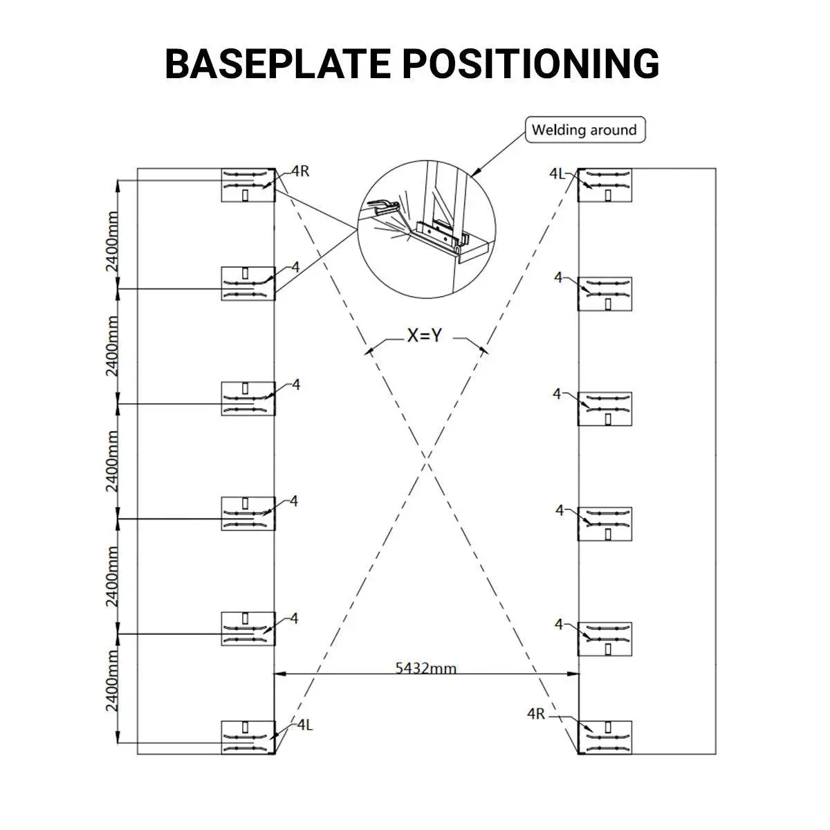 Pro Series 20' x 40' Dual Truss Container Shelter with Heavy Duty 17 oz PVC Cover, TMG-DT2041CV (Previously DT2040CV) - Image 6