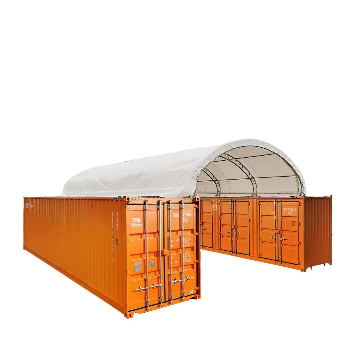 Pro Series 20' x 40' Dual Truss Container Shelter with Heavy Duty 17 oz PVC Cover, TMG-DT2041CV (Previously DT2040CV) - Image 8
