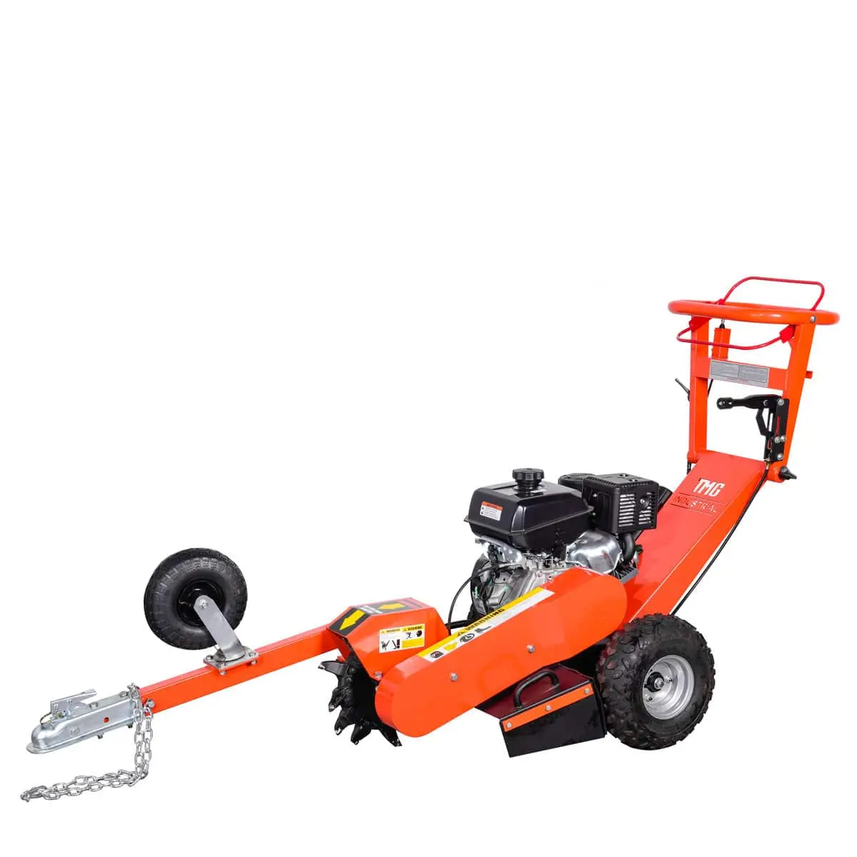 Walk Behind Kohler Powered Stump Grinder, ATV/UTV Tow Bar, 12 Carbide Teeth, 24" Cutting Capacity, 14 HP Gasoline Engine, TMG-GSG12