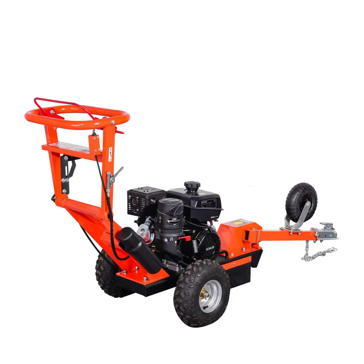 Walk Behind Kohler Powered Stump Grinder, ATV/UTV Tow Bar, 12 Carbide Teeth, 24" Cutting Capacity, 14 HP Gasoline Engine, TMG-GSG12 - Image 4
