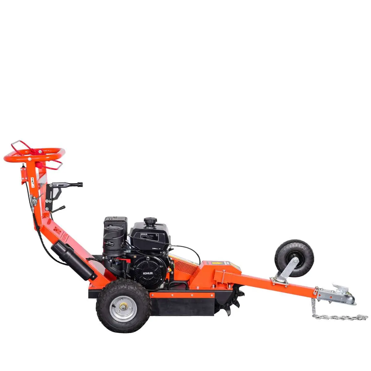 Walk Behind Kohler Powered Stump Grinder, ATV/UTV Tow Bar, 12 Carbide Teeth, 24" Cutting Capacity, 14 HP Gasoline Engine, TMG-GSG12 - Image 5