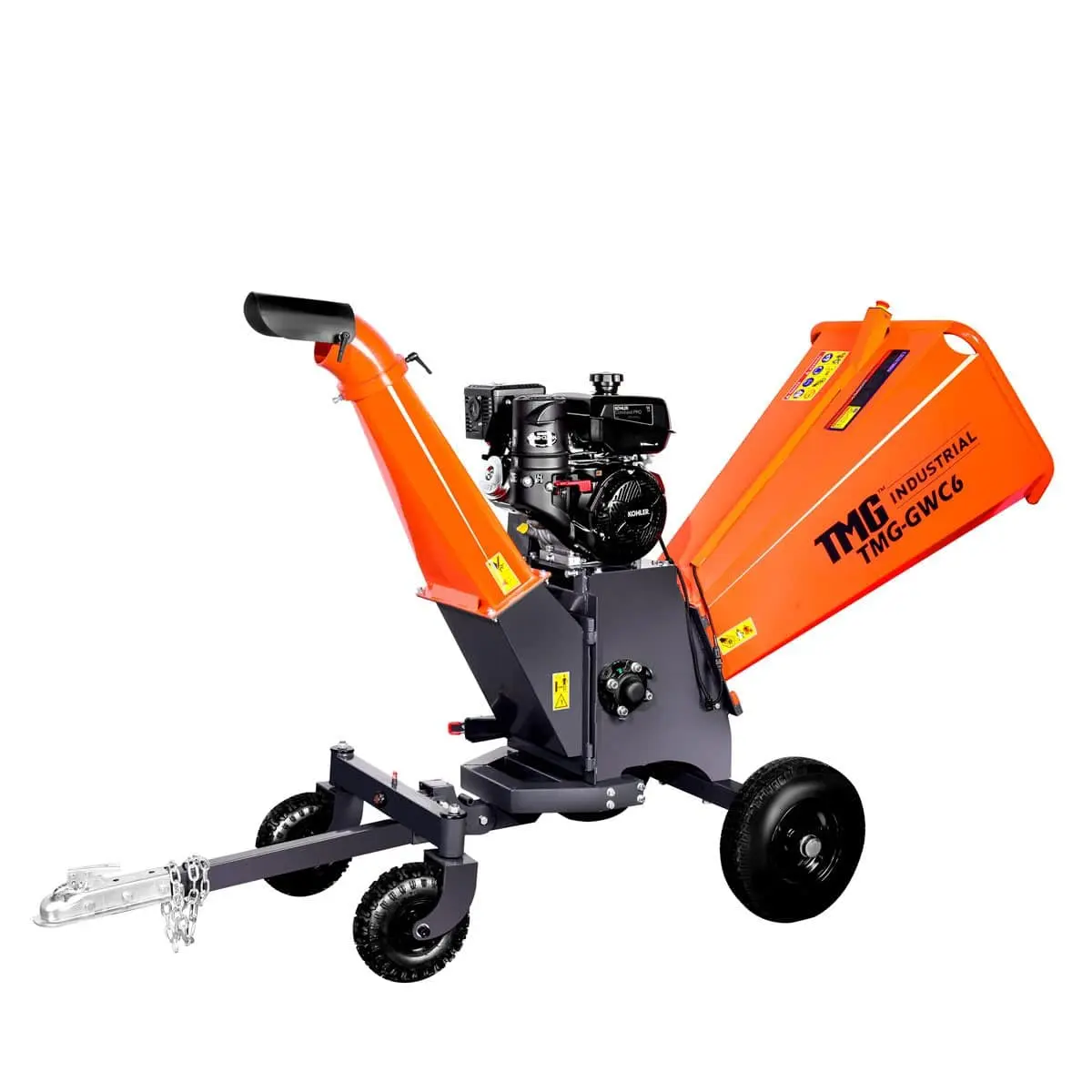 6" Wood Chipper with Kohler 14 HP Gas Engine, 2" Hitch Tow-Behind TMG-GWC6 - Image 5