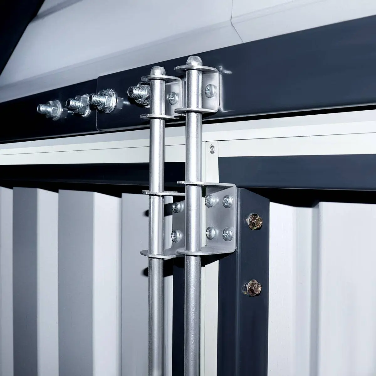 20' x 20' Metal Garage Shed, 9' High Double Front Doors, 13' Peak, 400 Sq-Ft TMG-MS2020 - Image 15