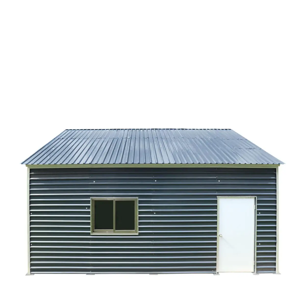 20' x 20' Metal Garage Shed, 9' High Double Front Doors, 13' Peak, 400 Sq-Ft TMG-MS2020 - Image 18