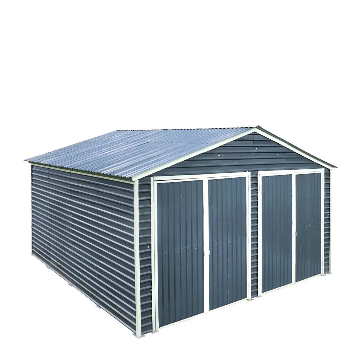 20' x 20' Metal Garage Shed, 9' High Double Front Doors, 13' Peak, 400 Sq-Ft TMG-MS2020 - Image 20
