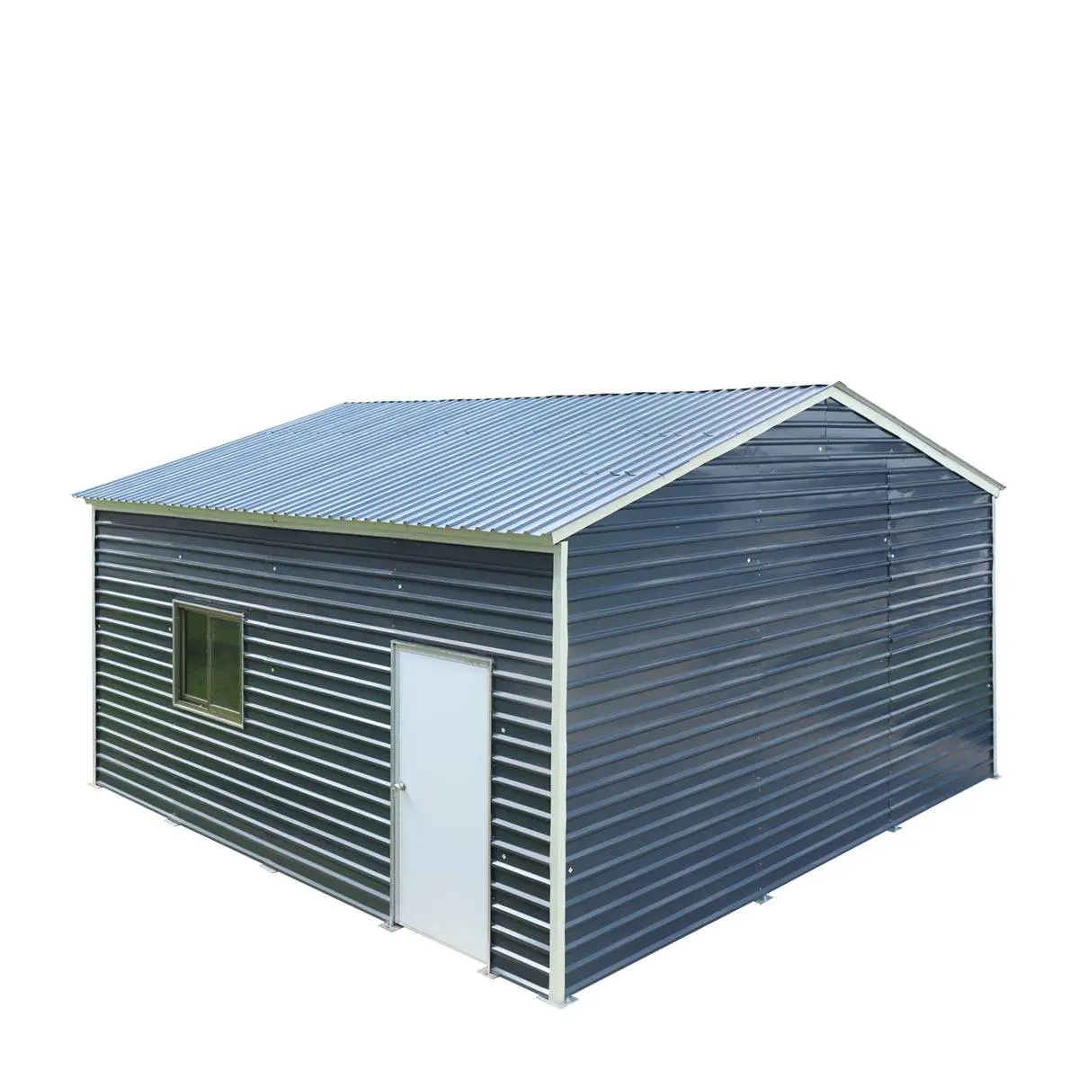 20' x 20' Metal Garage Shed, 9' High Double Front Doors, 13' Peak, 400 Sq-Ft TMG-MS2020 - Image 21