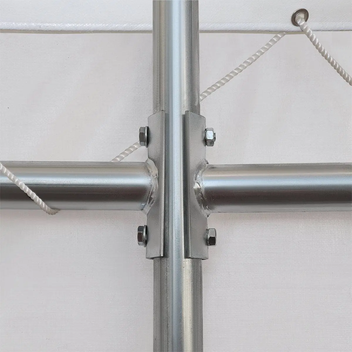 30' x 20' Dual Truss Container Shelter with Heavy Duty 17 oz PVC Cover, Enclosed End Wall & Front Drop, TMG-DT3020CF - Image 15