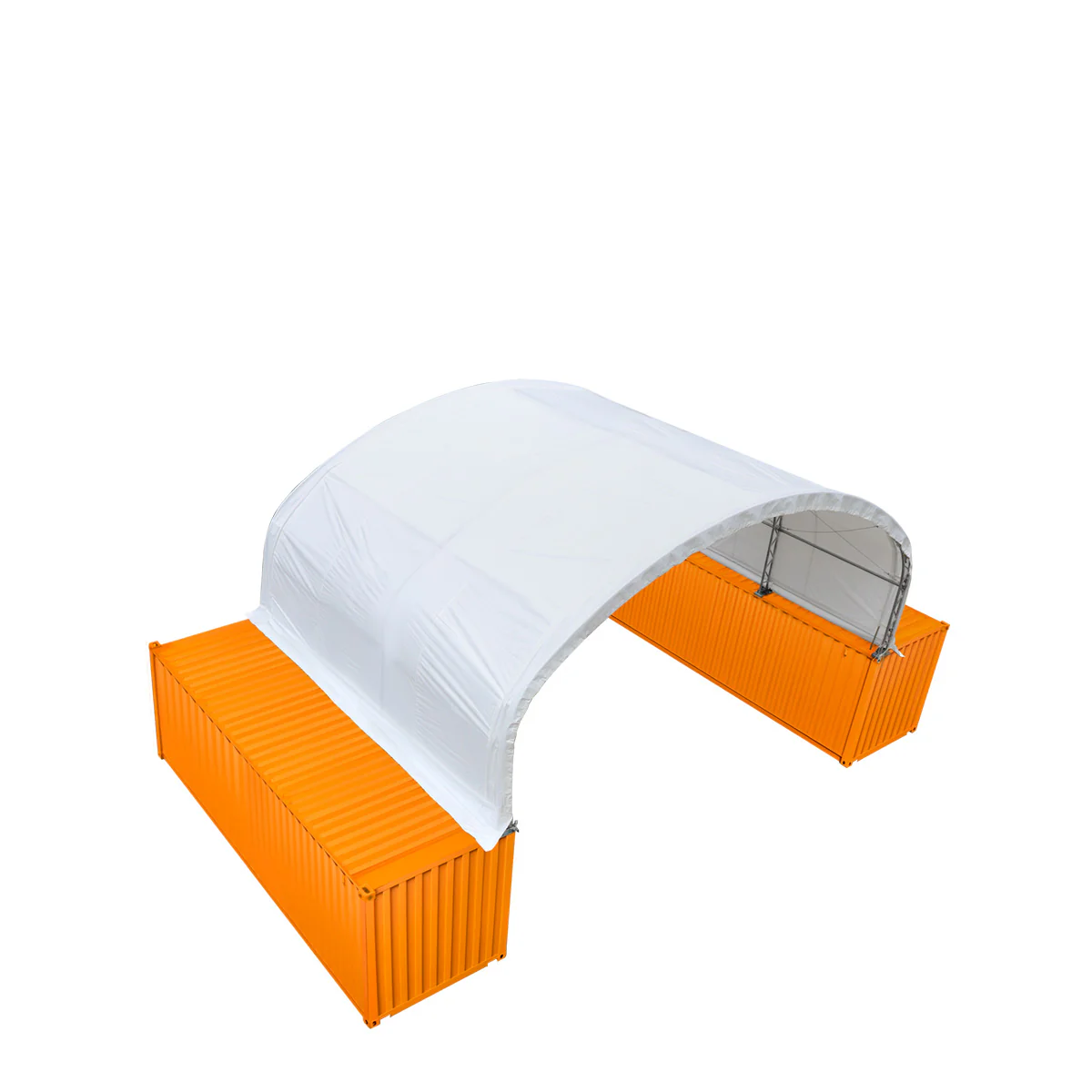 30' x 20' Dual Truss Container Shelter with Heavy Duty 17 oz PVC Cover, TMG-DT3020C - Image 10
