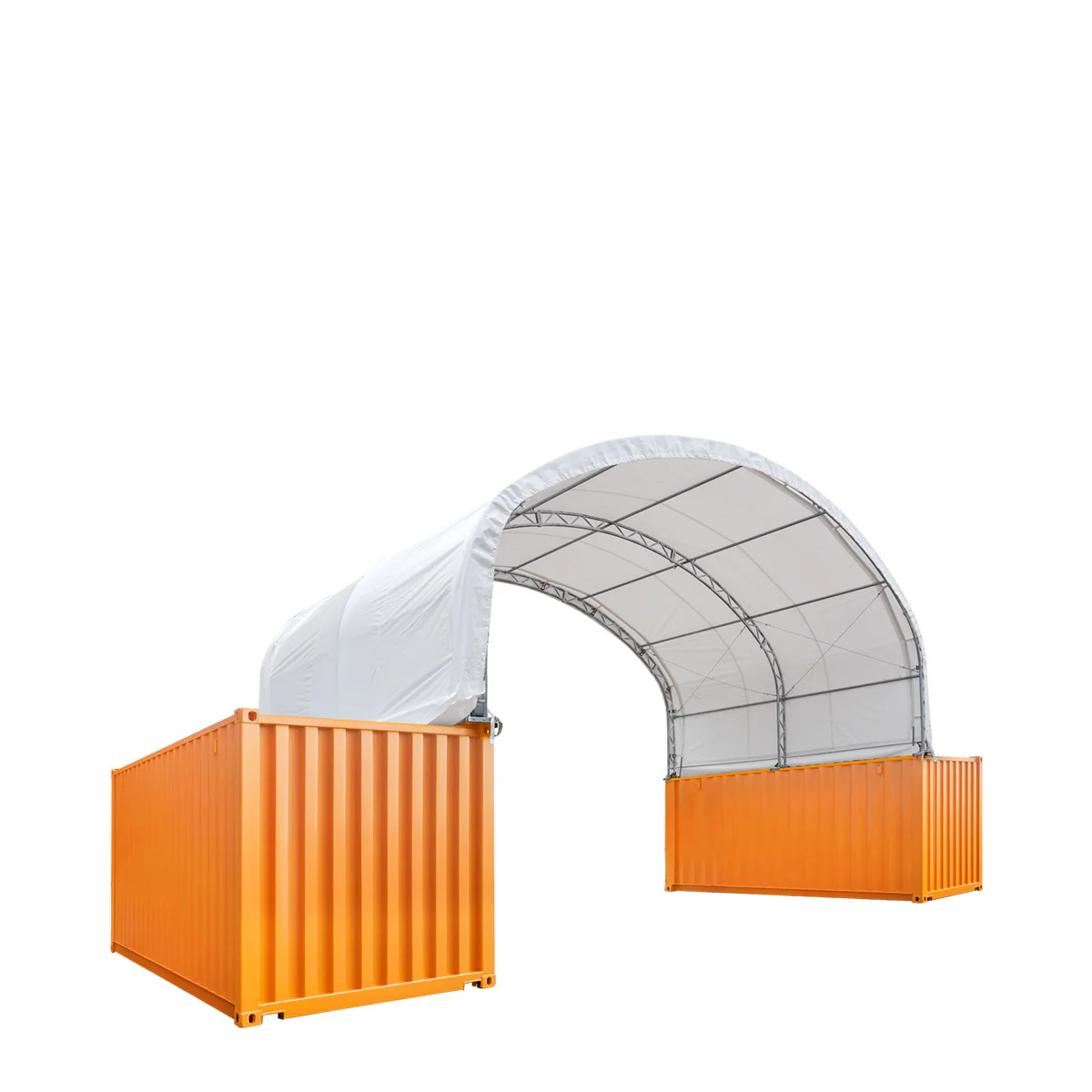 30' x 20' Dual Truss Container Shelter with Heavy Duty 17 oz PVC Cover, TMG-DT3020C - Image 12