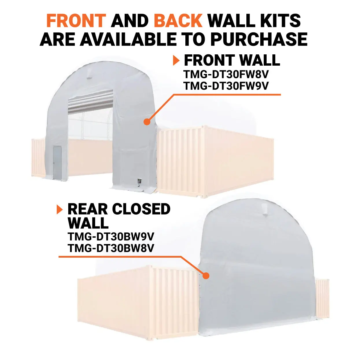 30' x 20' Dual Truss Container Shelter with Heavy Duty 17 oz PVC Cover, TMG-DT3020C - Image 3