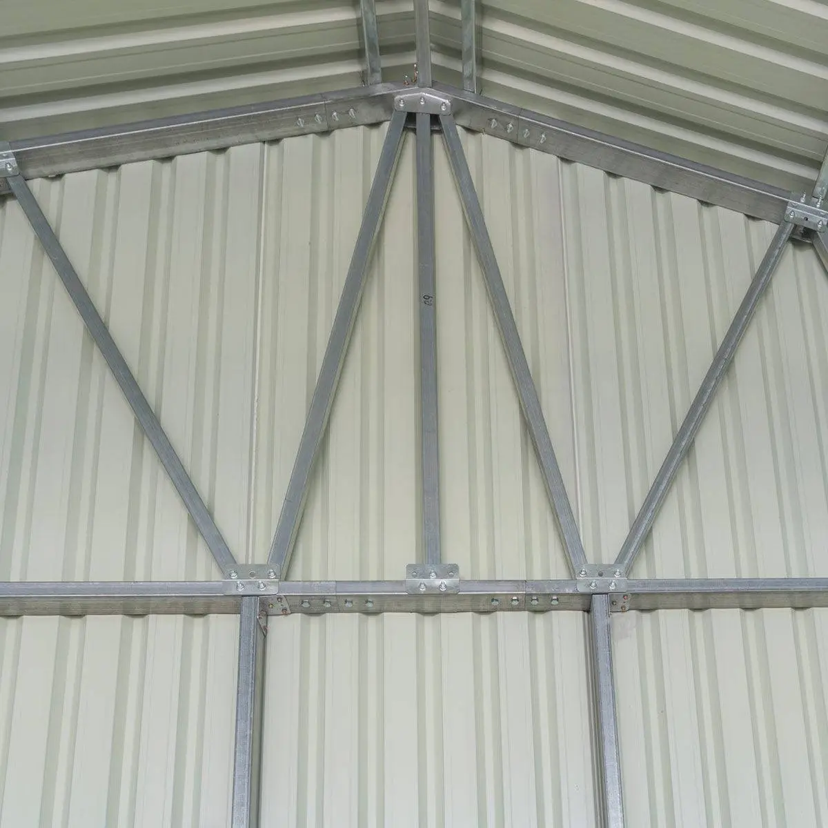 30' x 40' Metal Garage Shed, 11' High Double Front Doors, 17' Peak, 1260 Sq-Ft TMG-MS3040 - Image 13